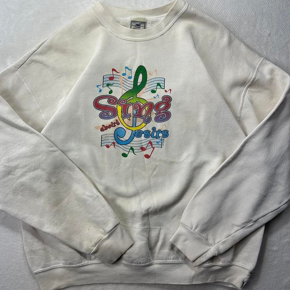 Vintage Lee “Sing About Jesus” Crewneck Sweatshirt